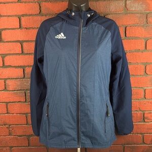 Adidas Windbreaker Womans XS Blue